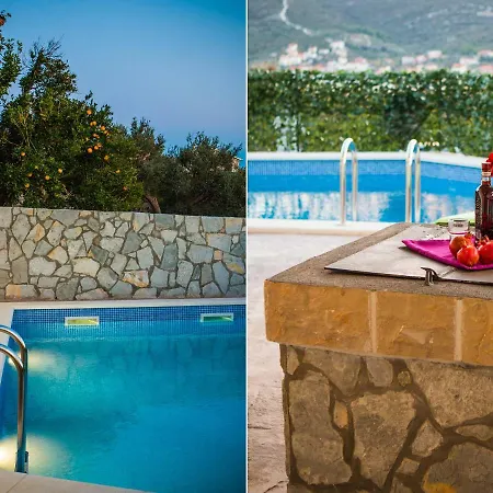 Croatia Sea View With Heated Pool 빌라 *